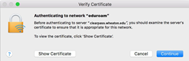 eduroam Mac Continue