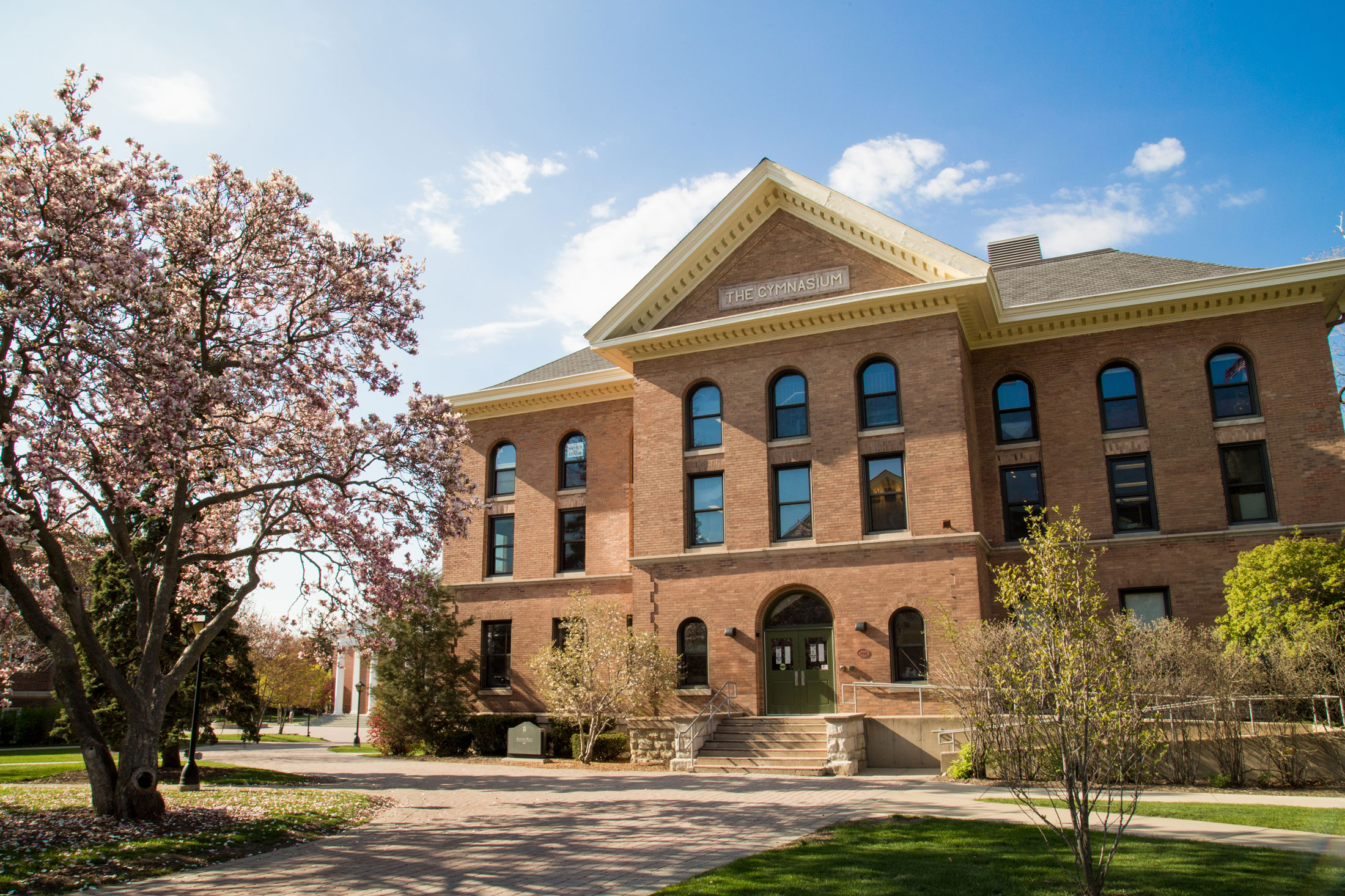 Adams Hall in Springtime