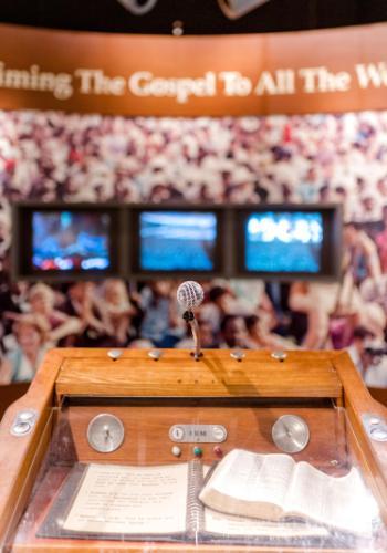 Billy Graham's Podium in the Billy Graham Museum