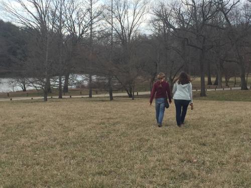 Sisters Emily and Meredith (MA '19 and BA '19) enjoying time together.