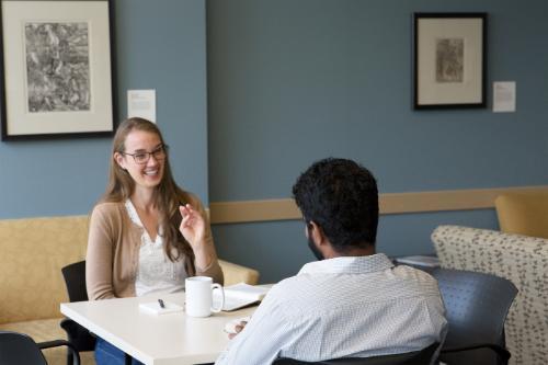 students sitting together and laughing