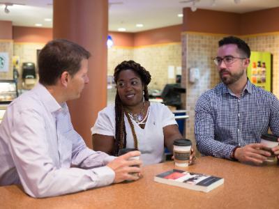 David Setran with MA in HESD students at Wheaton College