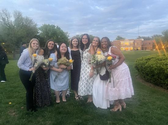 7 females at graduation