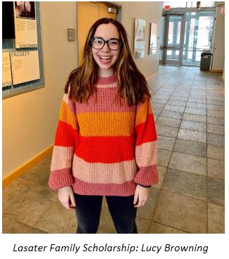 Female Student Standing in Lobby