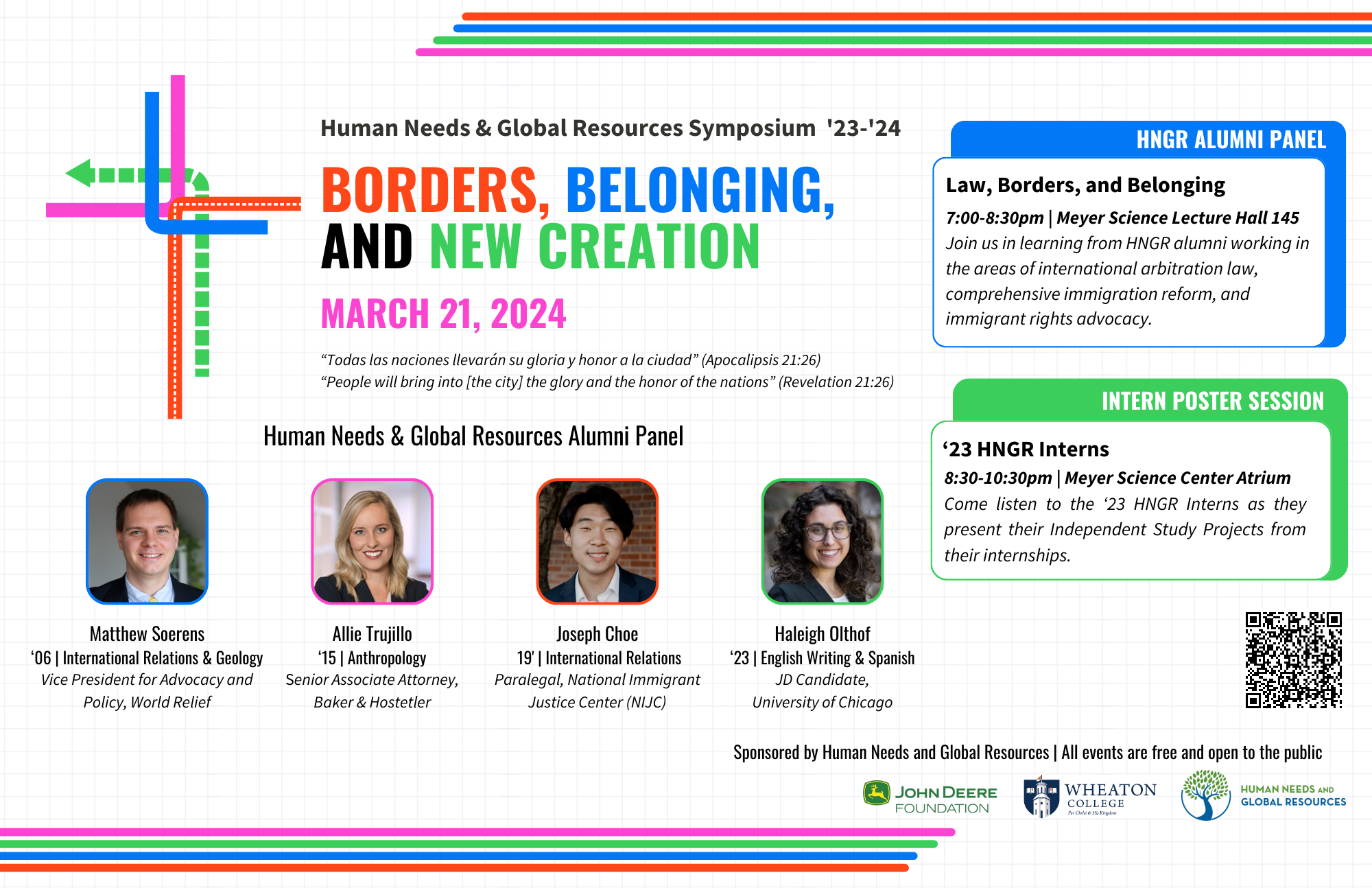 Human Needs & Global Resources Spring 2024 Symposium Details