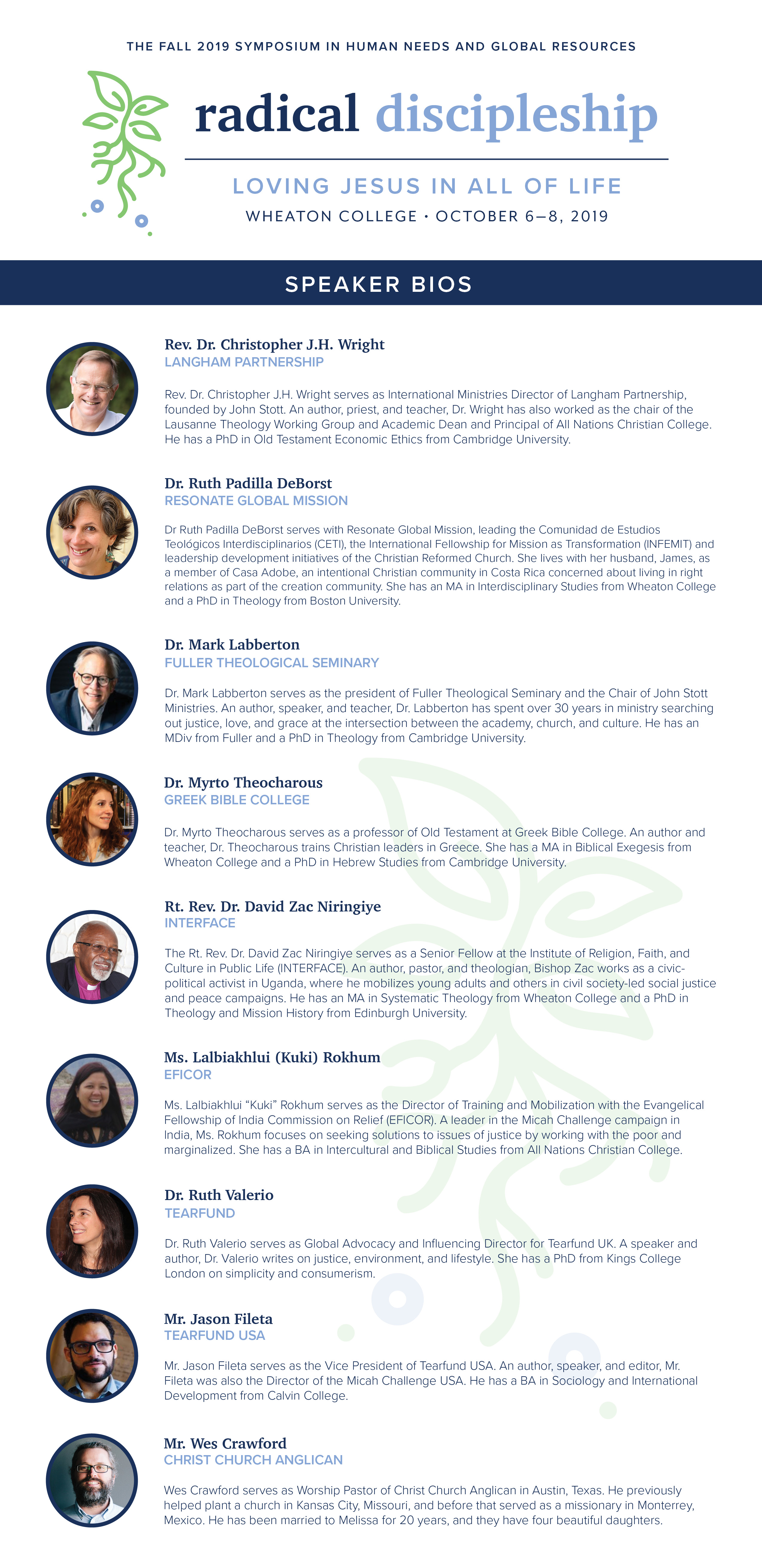 Fall 2019 HNGR Symposium Speaker Bios