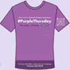 Image of 2025 Vinyl T shirt cling for public Wheaton restrooms with QR code for more information on Dating and Domestic Violence Awareness
