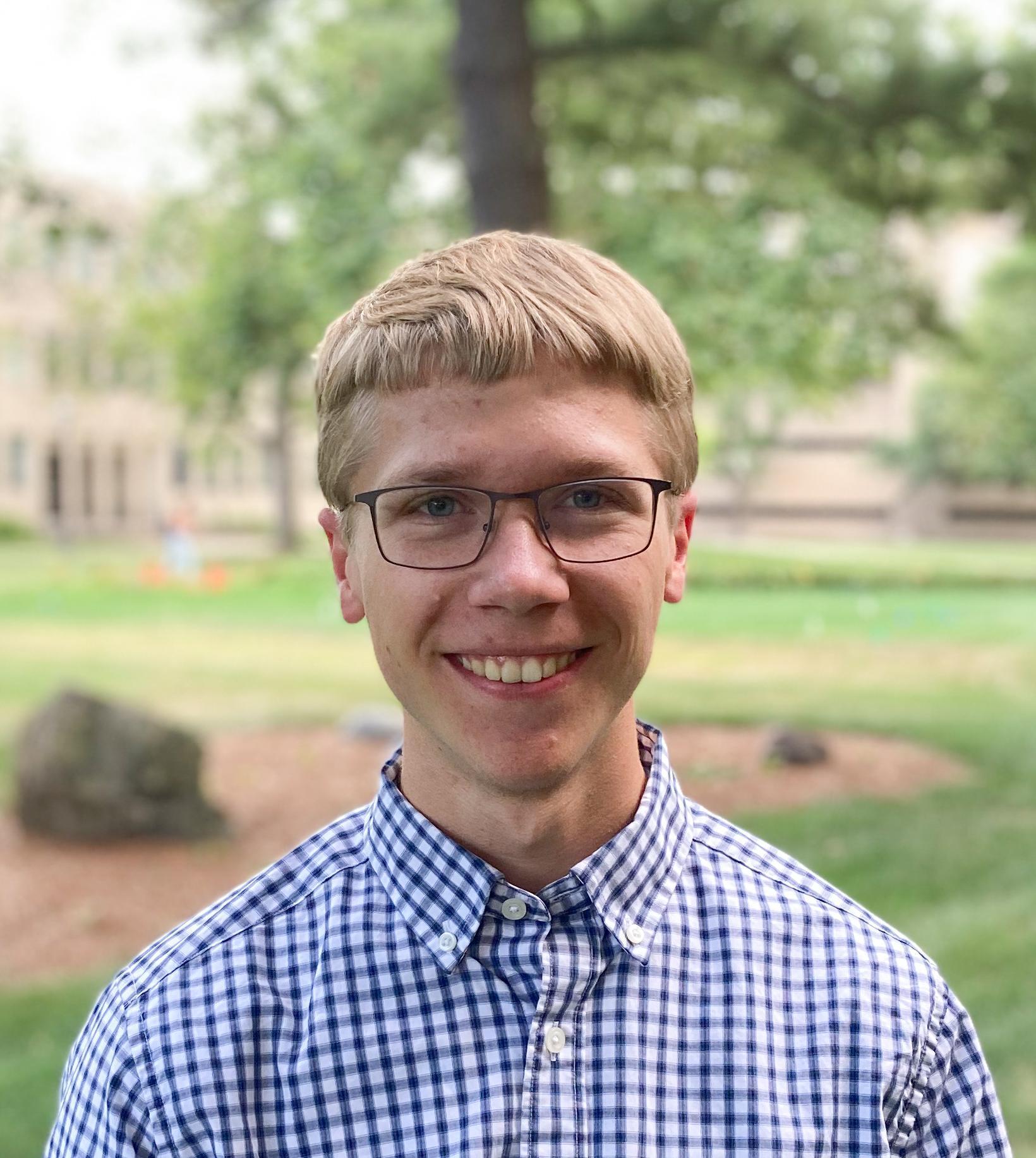 Samuel Reich portrait for Wheaton College on Notre Dame campus