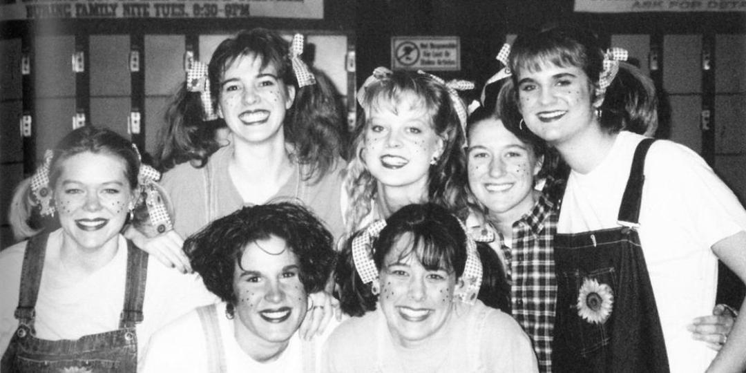 Wheaton College IL students attend a late-night skate event in 1996