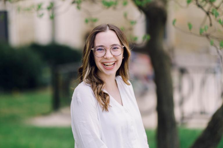 Portrait of Wheaton College IL Health Science Major Lucy Browning