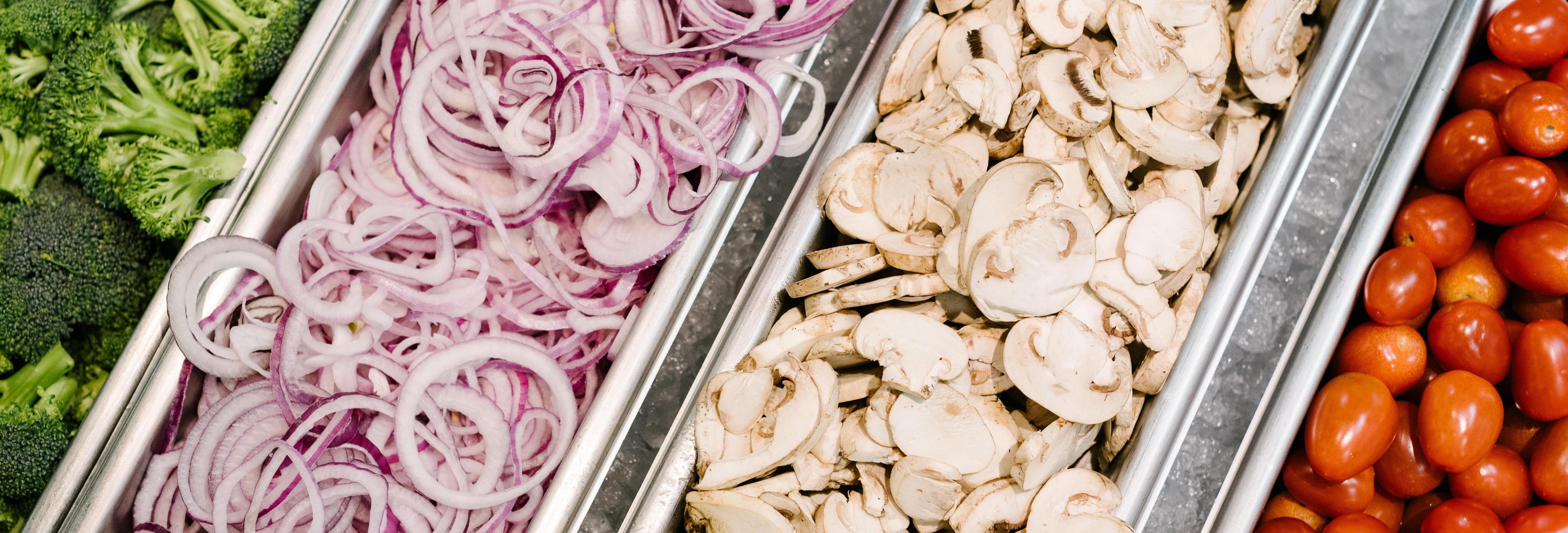 Veggies in the Dining Commons at Wheaton