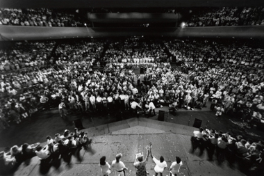 Audience view from the stage at the 1989 Lausanne Congress