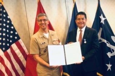 David Iglesias and Navy award 380x253